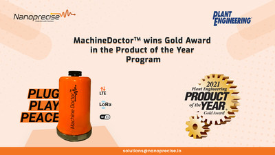 MachineDoctor™ honoured as the ‘Product of the Year’ by Plant Engineering