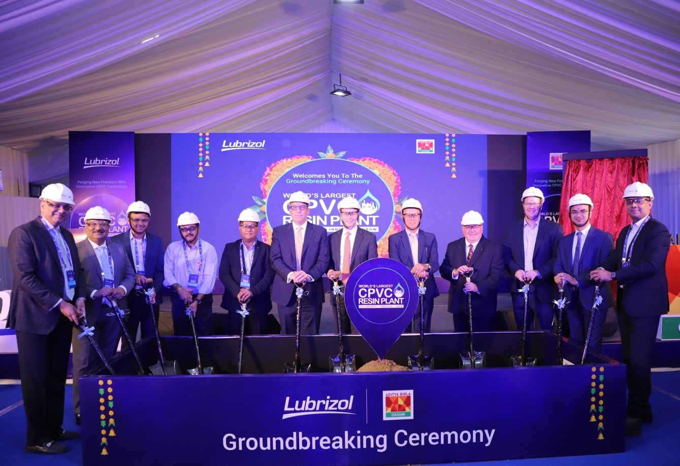 Lubrizol and Grasim Industries Limited Break Ground on World’s Largest CPVC Resin Plant*