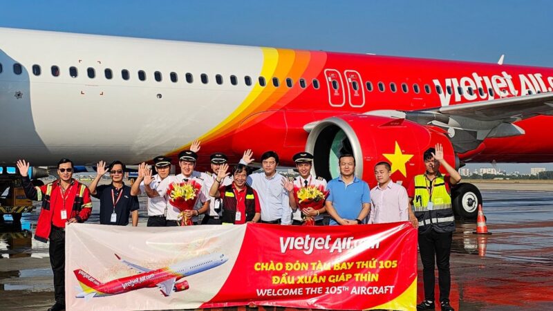 Vietjet Welcomed the Lunar New Year with the Arrival of Its 105th Aircraft