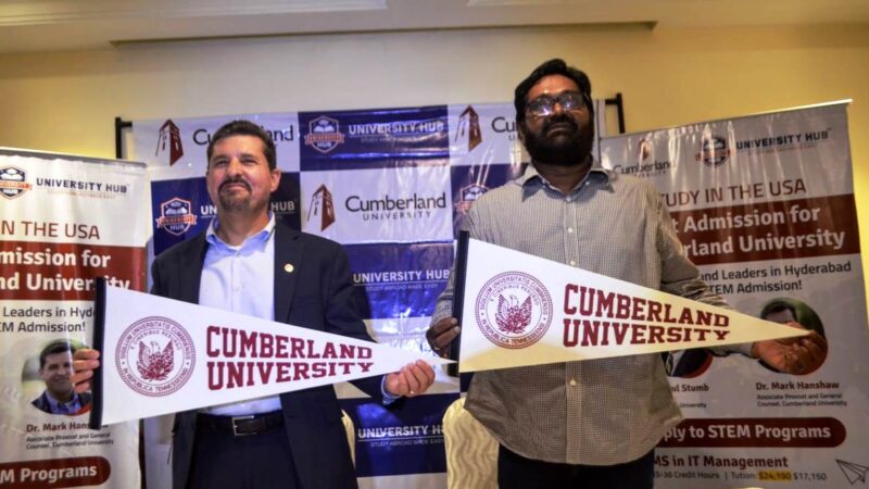 Cumberland University Launches New Graduate Programs; Invites Hyderabad students