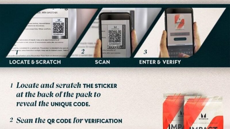 Myprotein Introduces Authenticator QR Code Technology On Product Packaging In India