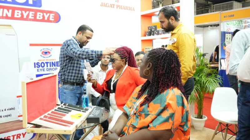 Over 1300+ Attendees participated in Free Eye Check-up Camp organized by Jagat Pharma &Dr. Basu Eye Hospital at UP International Trade Show