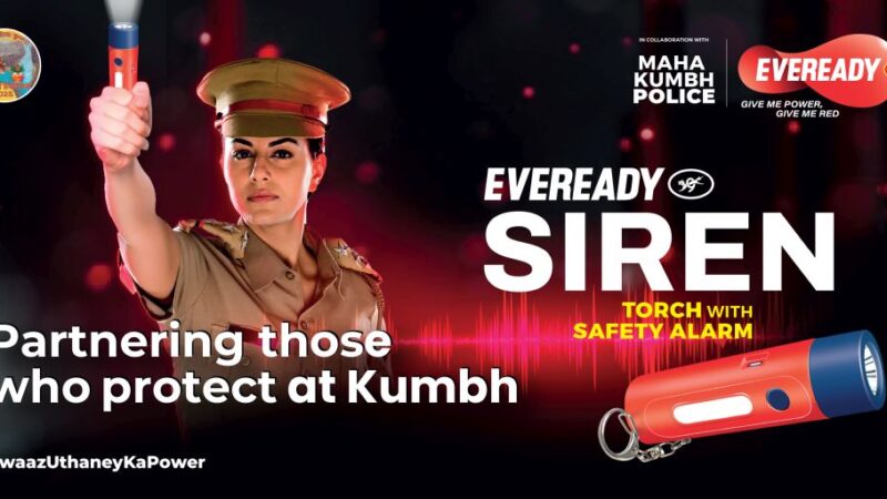 Maha Kumbh Police equipped with Eveready Siren Torches for Effective Crowd Management for a safer Maha Kumbh 2025