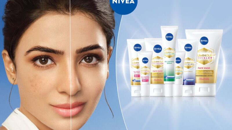 SAMANTHA RUTH PRABHU BECOMES THE FACE OF NIVEA INDIA’S LATEST LUMINOUS EVENGLOW COLLECTION