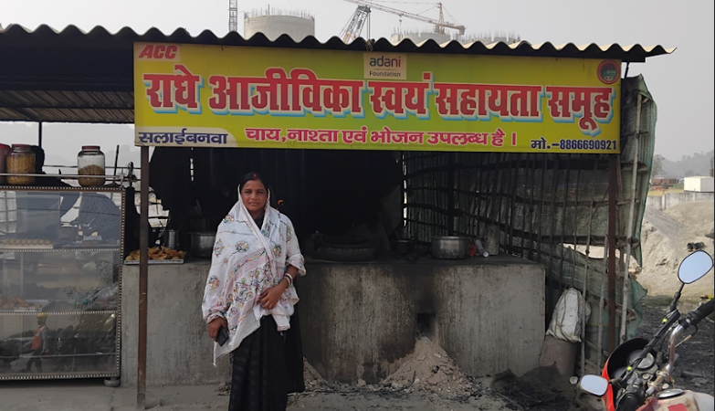 Adani Foundation at ACC Salai Banwa supports SHG member open her own Dhaba