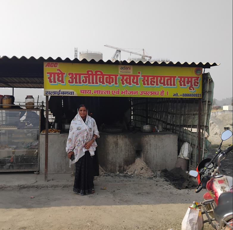 Adani Foundation at ACC Salai Banwa supports SHG member open her own Dhaba